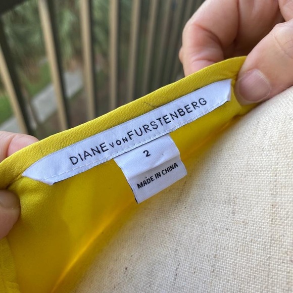 Diane von Furstenberg yellow New Fleurette - Picture 6 of 6